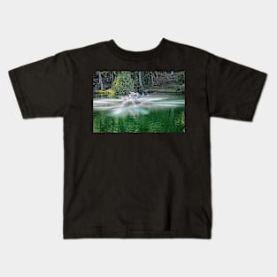 Fountain at Na 'Aina Kai Botanical Gardens & Sculpture Park Kids T-Shirt